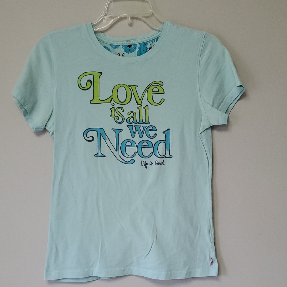 Light Blue Graphic T-Shirt